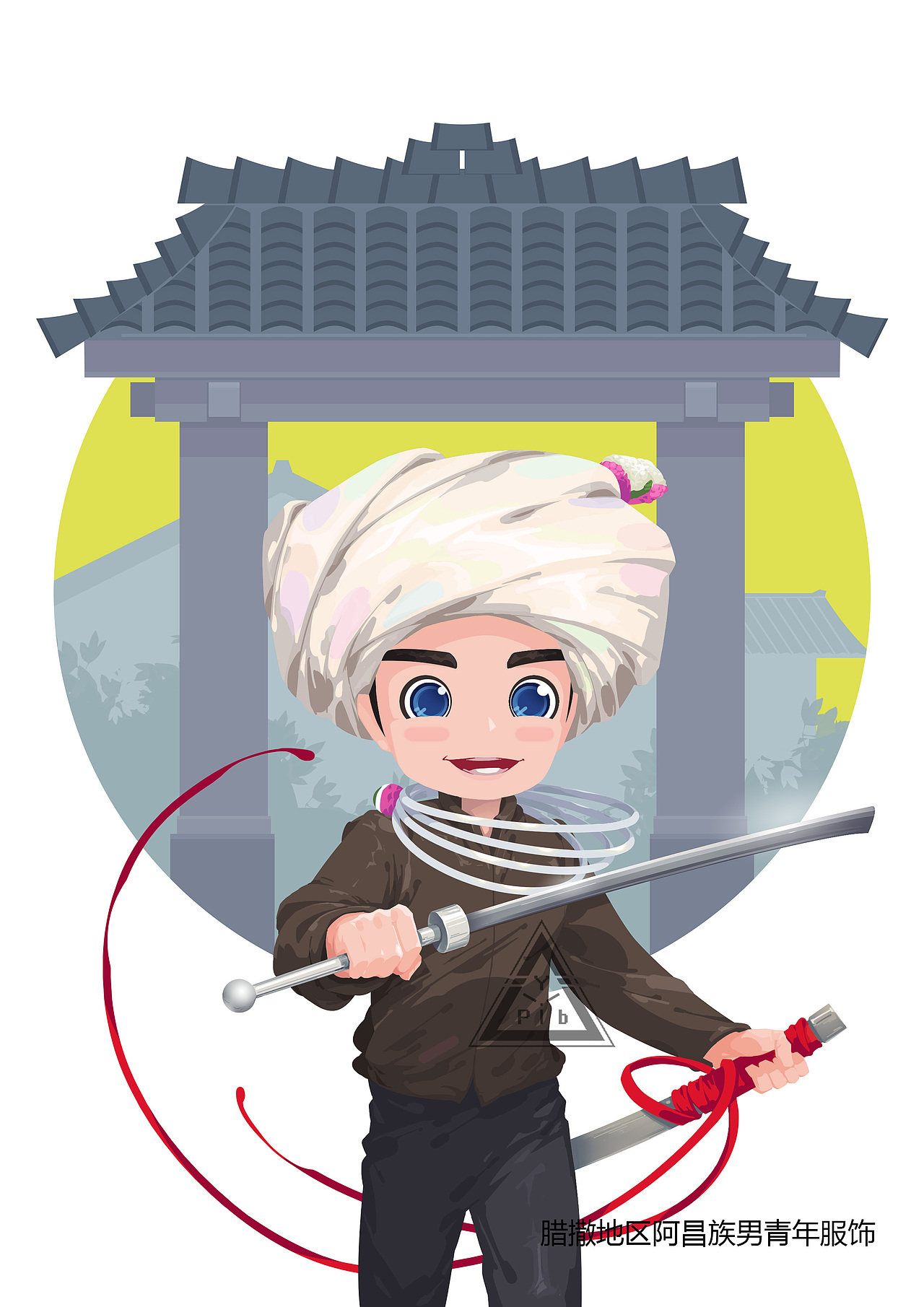 云南少数名族q版图