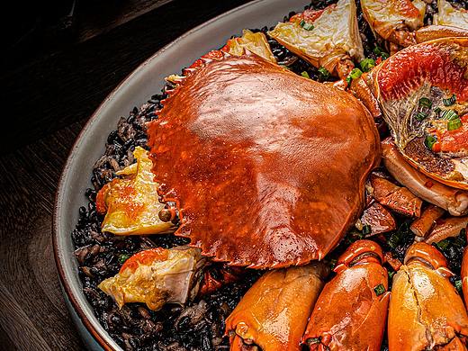 美食拍摄-黑米蒸红鲟