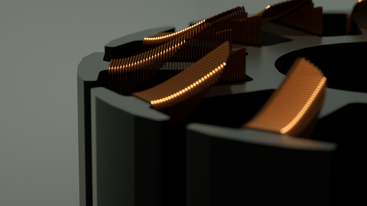 丝滑的日系科技冷淡风扇广告