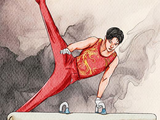 水彩人物系列插画