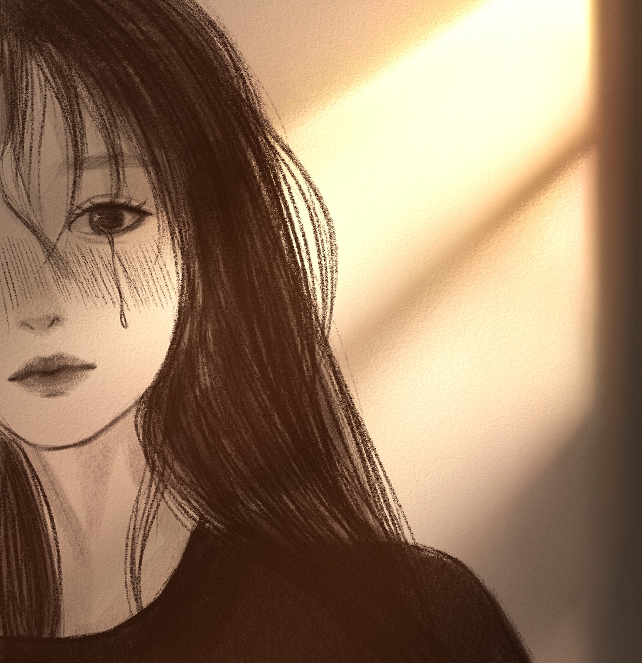 丧|插画|创作习作|一条咸鱼0_原创作品-站酷zcool