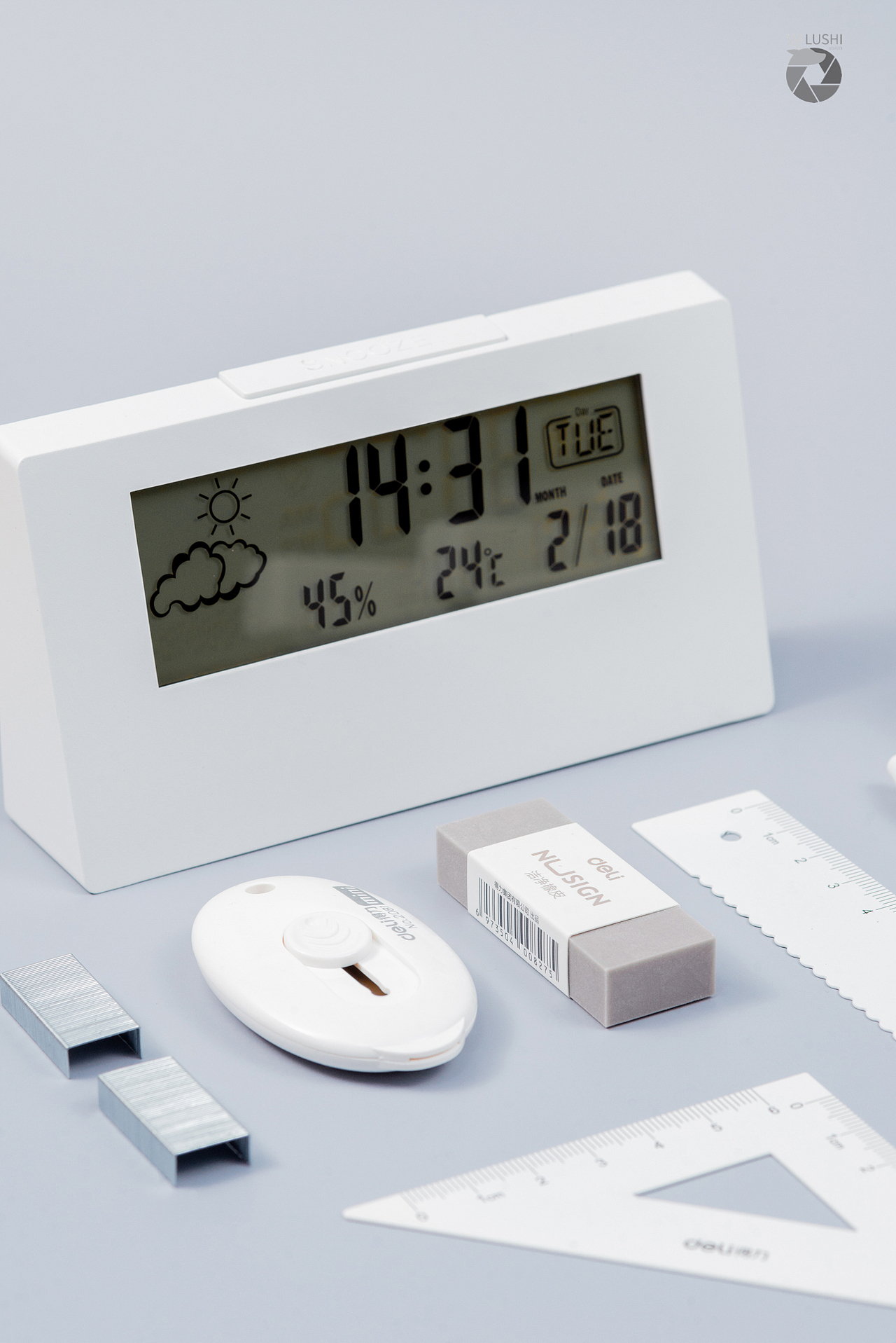 简约清新风格文具拍摄(灰白配色)