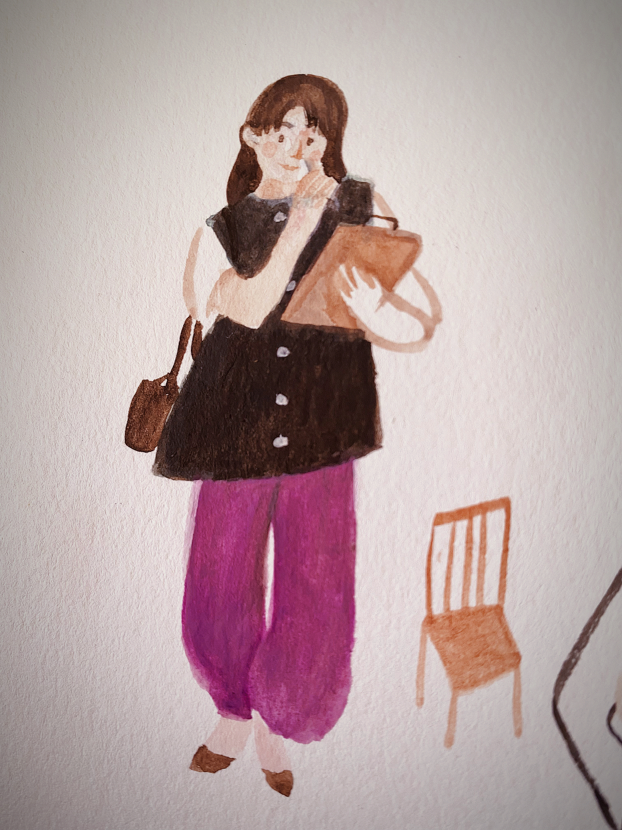 女孩们（图ZMzUyNjEwODY4） - 艺术插画 - 站酷设计师w大知原创素材 - 站酷ZCOOL