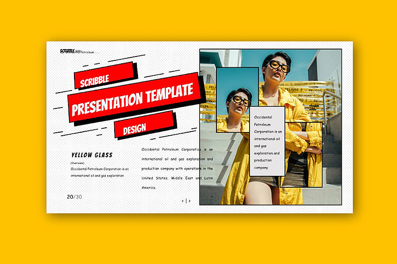 30页艺术涂鸦风摄影展示国外PPT模板（图ZMzU0NzQ0NDA0） - PPT/Keynote - 站酷设计师爱晴天原创素材 - 站酷ZCOOL