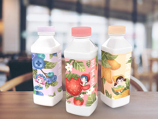 豆本豆包装插画