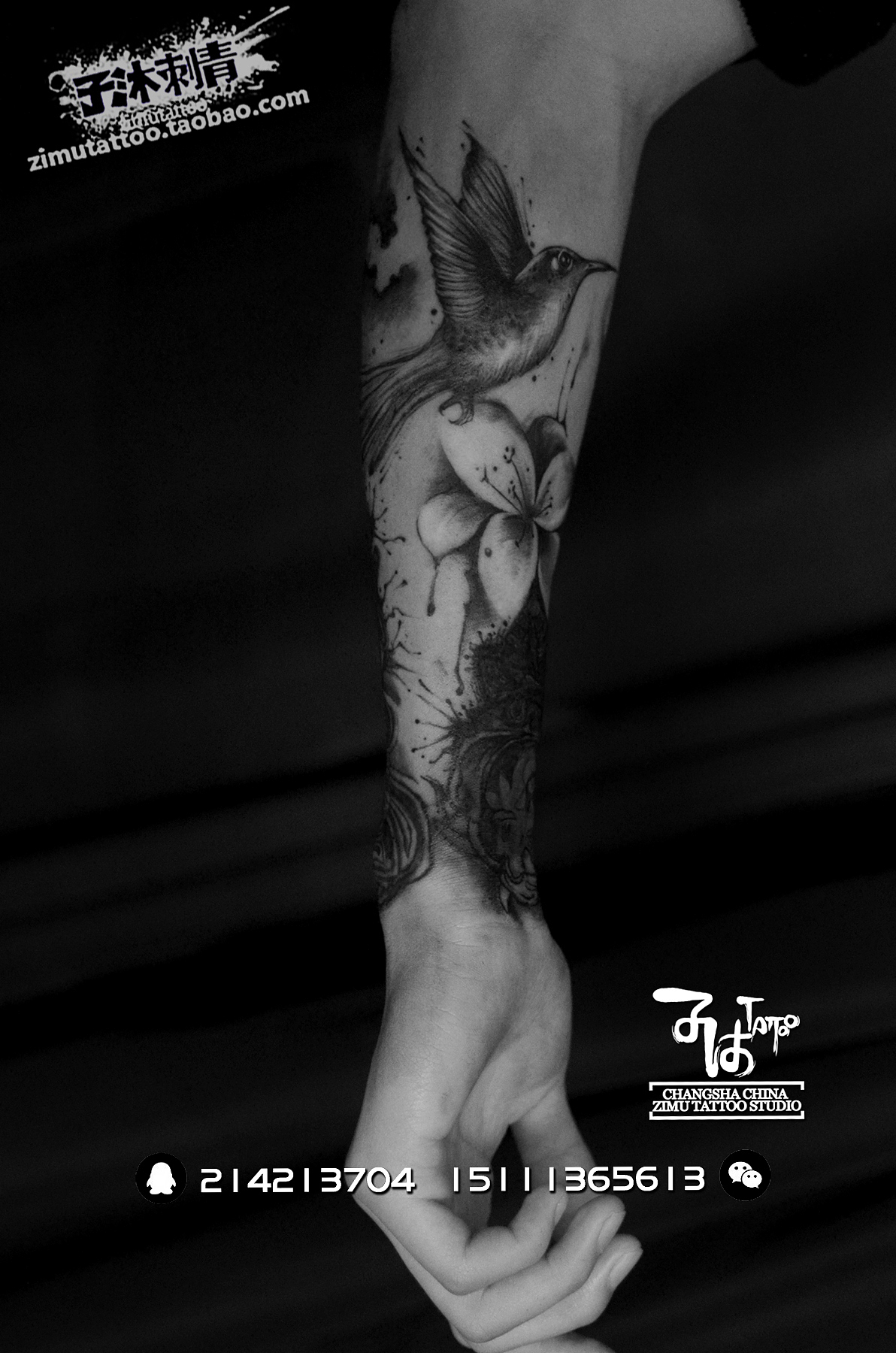 2018年3月近期刺青作品 长沙子沐刺青文身纹身