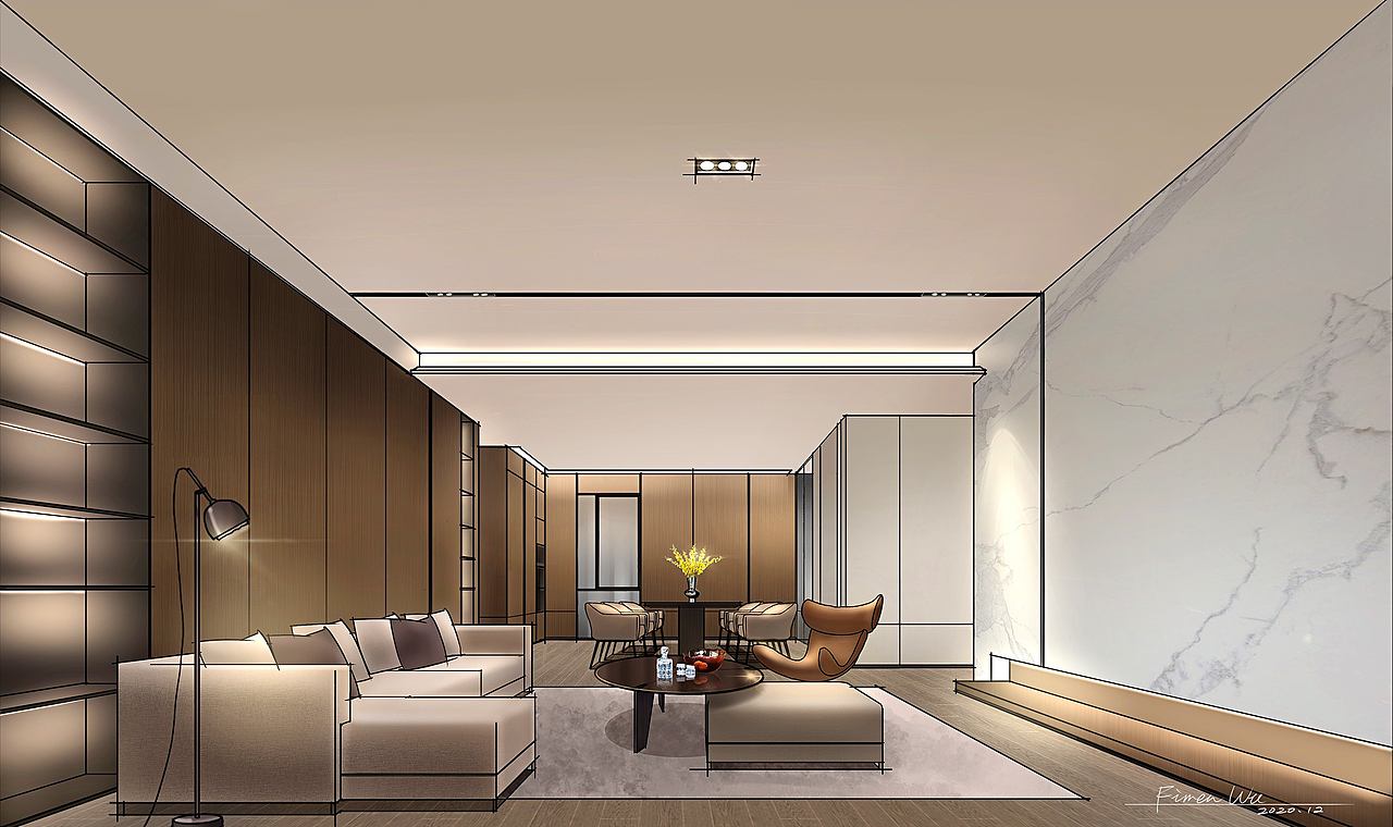 室内作品欣赏（图ZMjQ3MzYyNjI0） - 家装设计 - 站酷设计师纯粹手绘原创素材 - 站酷ZCOOL