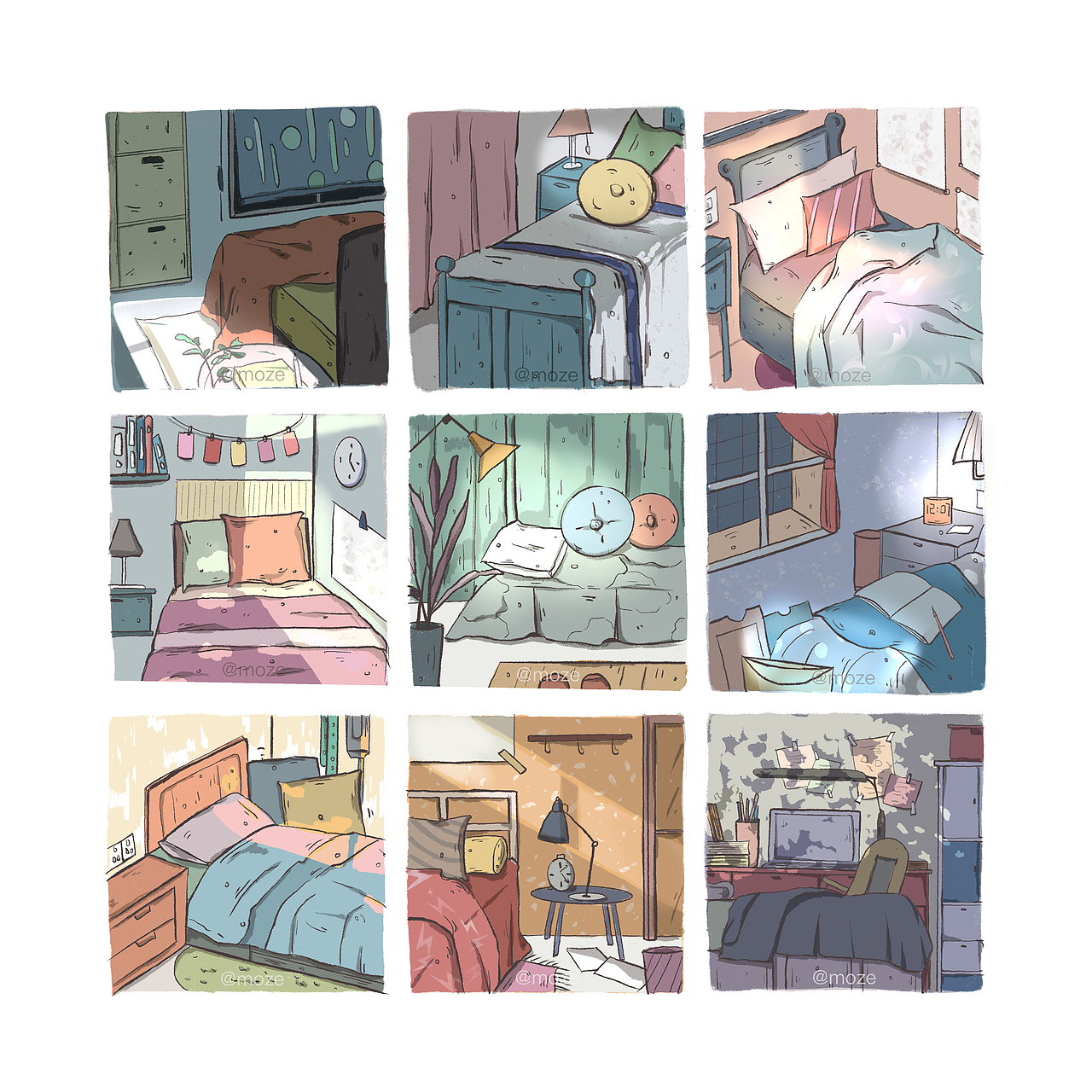 画“家”秀100图（图ZMjM2NzAwMTA4） - 艺术插画 - 站酷设计师芥兰炒牛肉原创素材 - 站酷ZCOOL