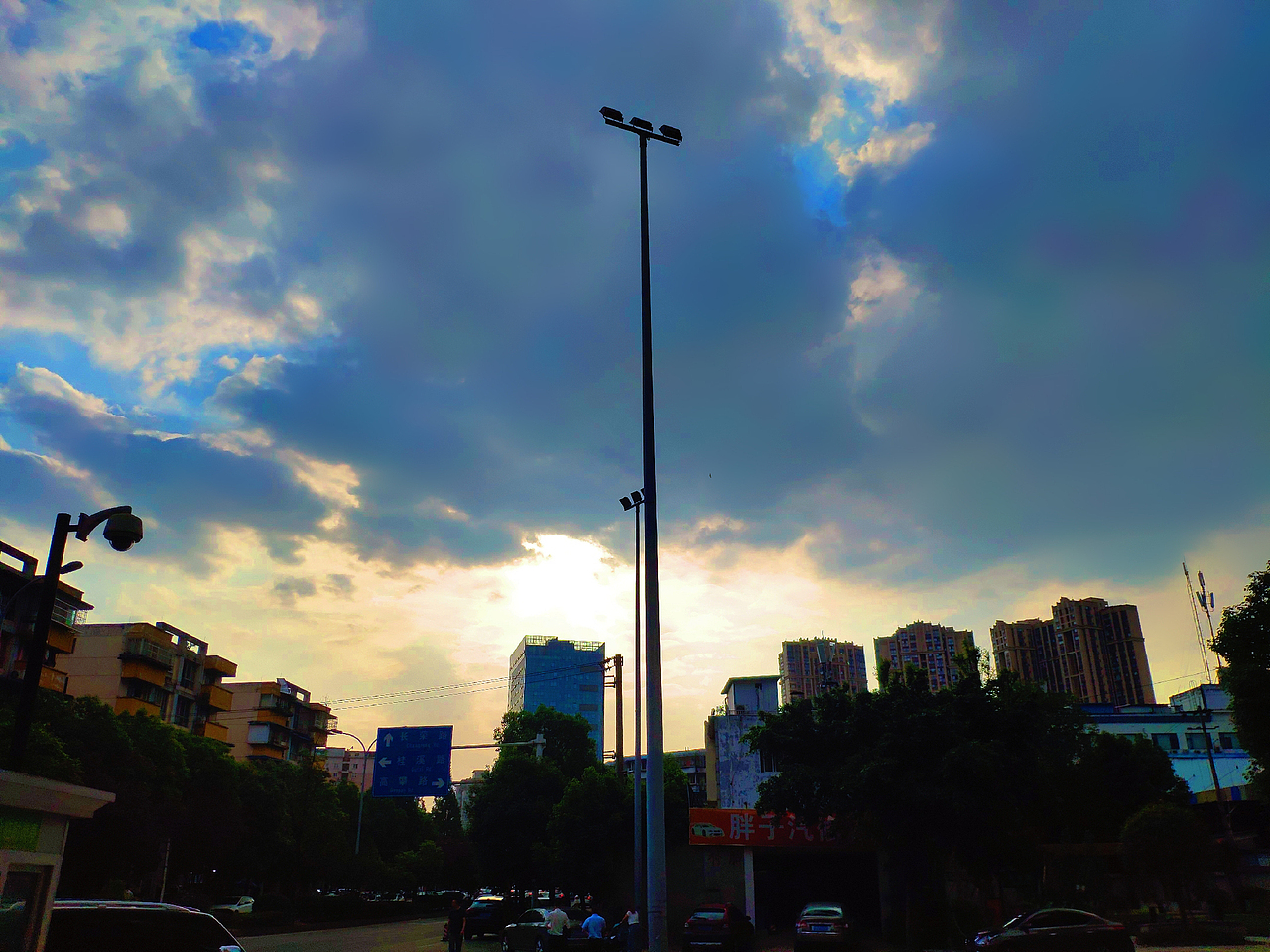 成都的夕阳西下