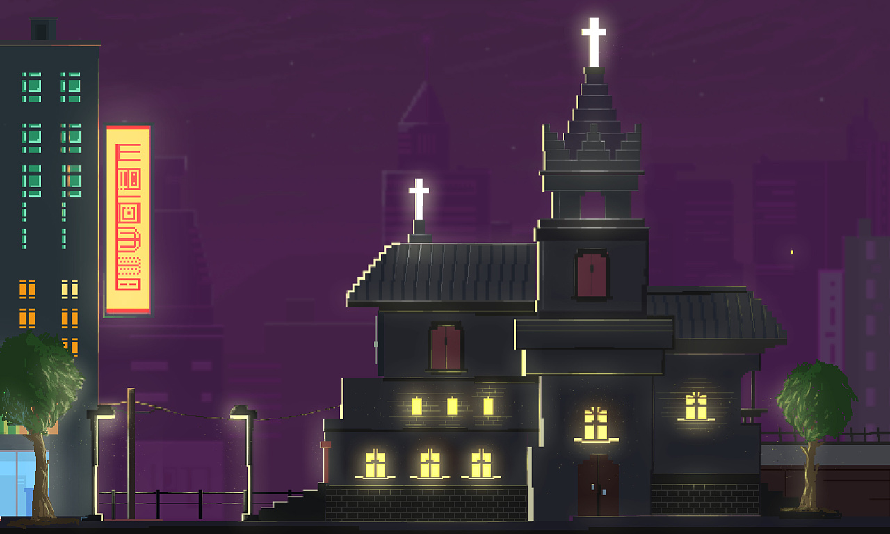 一组像素场景|插画|像素画|qyuu - 原创作品 - 站酷 (zcool)