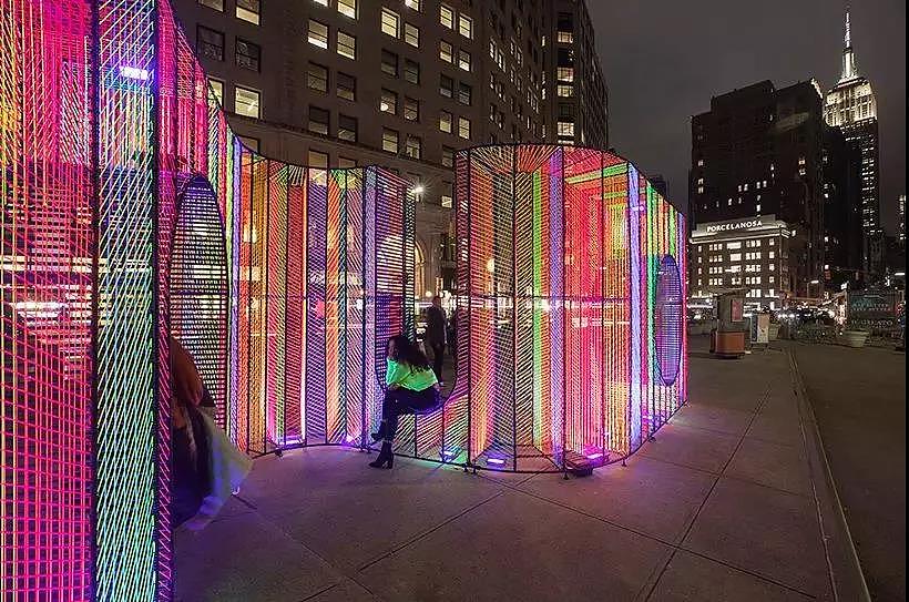 潮流基地-多孔打卡装置艺术墙-幻彩座椅（图ZMjExMjA4Mzg4） - 景观设计 - 站酷设计师悟兴视界原创素材 - 站酷ZCOOL