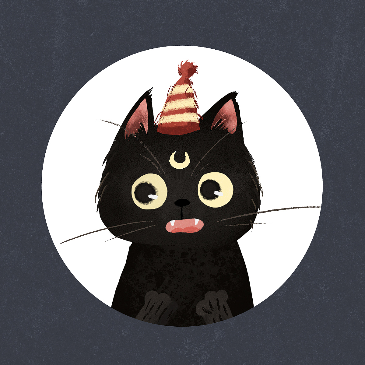 吸猫头像（图ZOTk0NDkzNTI=） - 儿童插画 - 站酷设计师只Si个画画的原创素材 - 站酷ZCOOL