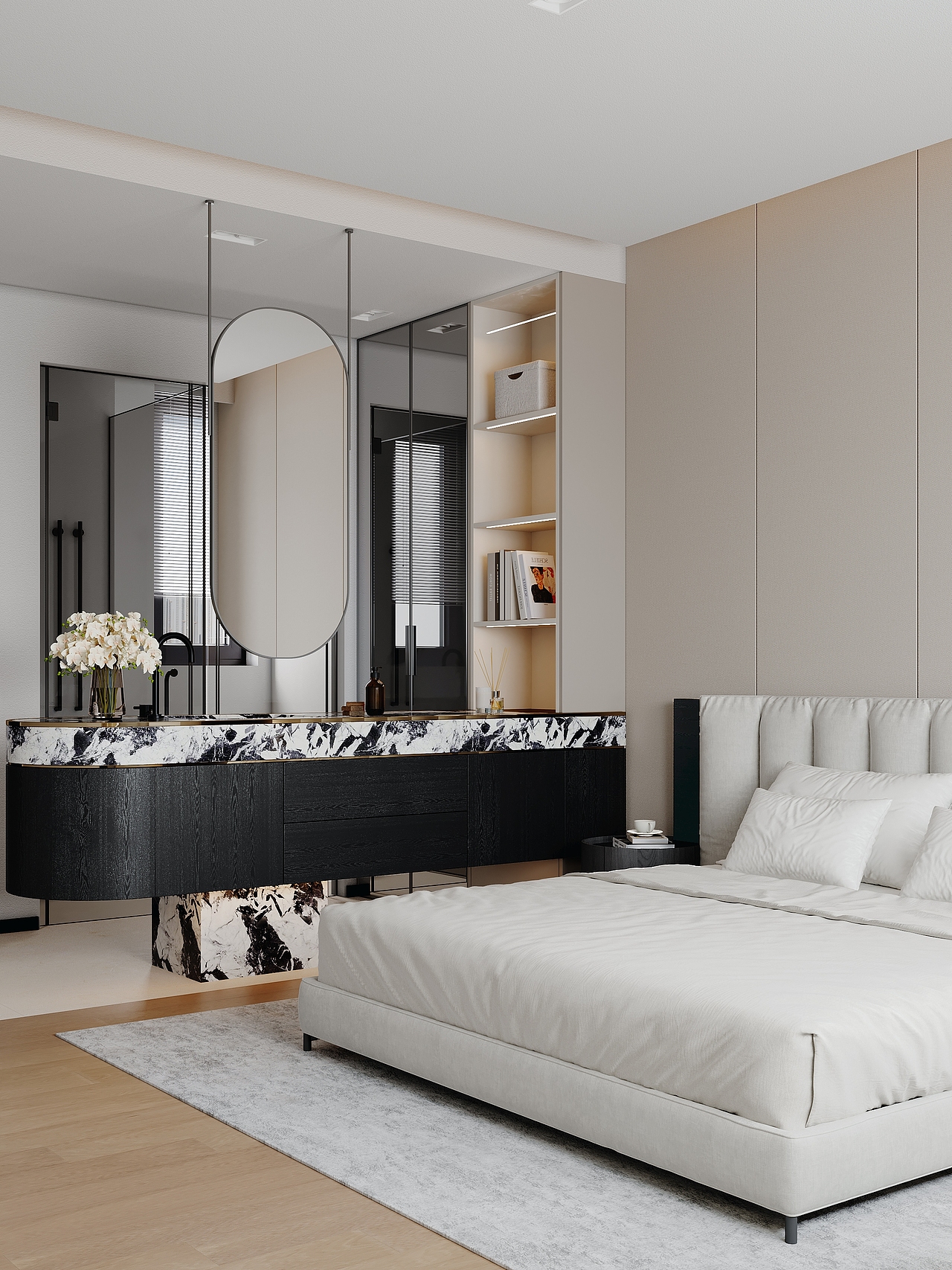 近期渲染，现代客餐厅