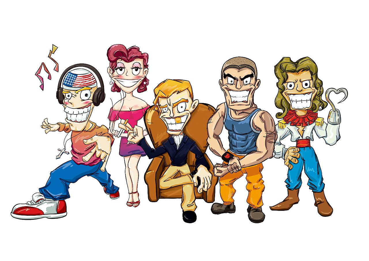 一组为桌游公司画的牌面 卡路里大作战|插画|概念设定|潘小溪 - 原创