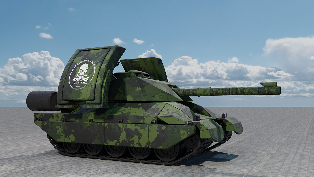 红警建模幻影坦克