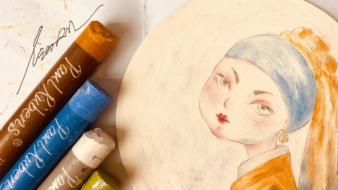 油画棒打卡-ＮＯ．１（图ZMjM5NzQ0MDE2） - 创作习作 - 站酷设计师春与梅子原创素材 - 站酷ZCOOL