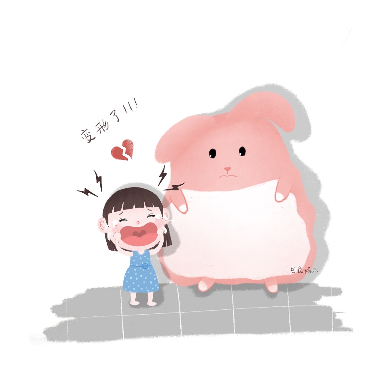 m和抱抱兔的日常生活