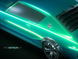 達特桑 GT  汽車渲染