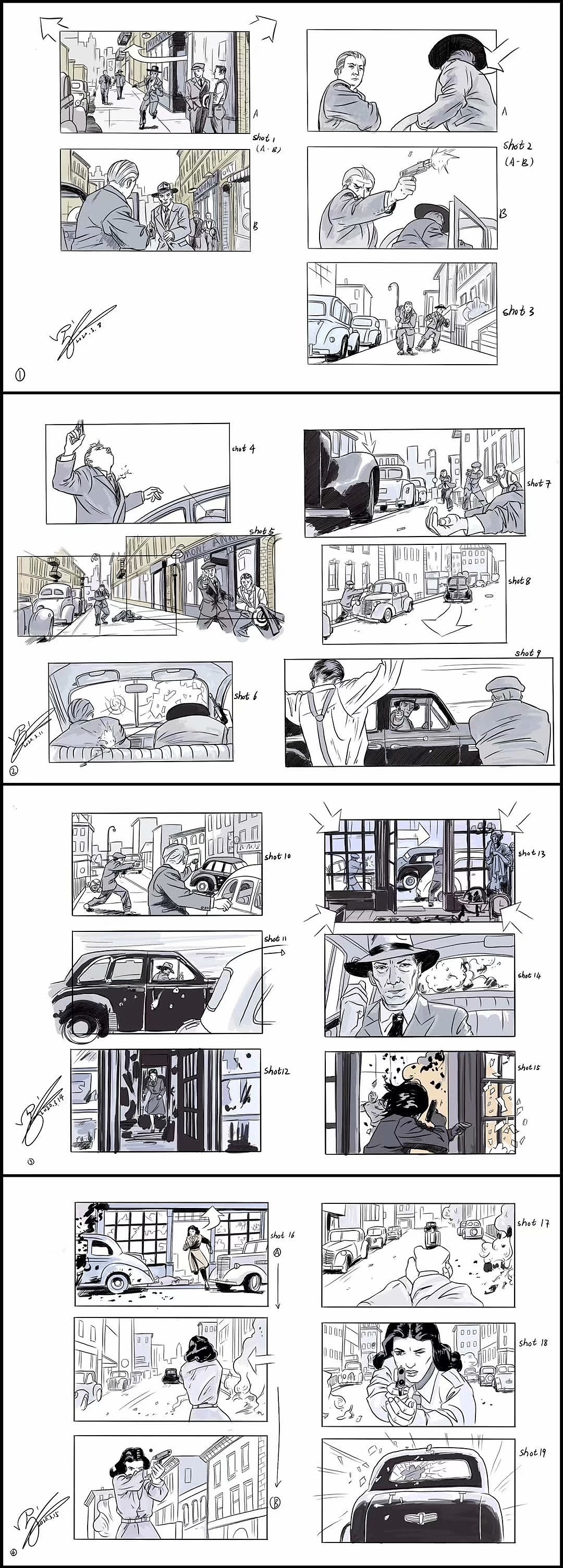 电影分镜临摹练习 《美国队长》