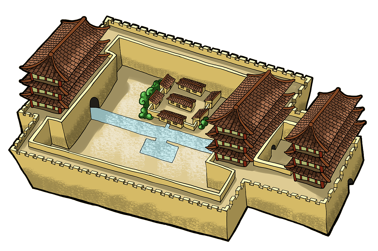 丝绸之路建筑物（图ZNDE2Mzc1MDQ=） - 艺术插画 - 站酷设计师超级无敌红蛋蛋原创素材 - 站酷ZCOOL