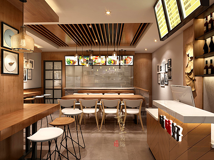 味味好连锁快餐店装修设计-|南充快餐厅装修设计|南充连锁餐厅装修