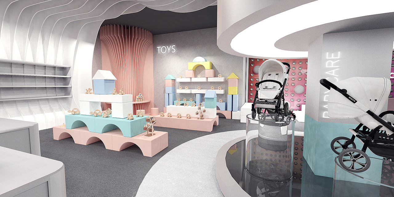 举报30分享原创作品空间商业空间设计母婴店铺儿童店铺商业空间店铺