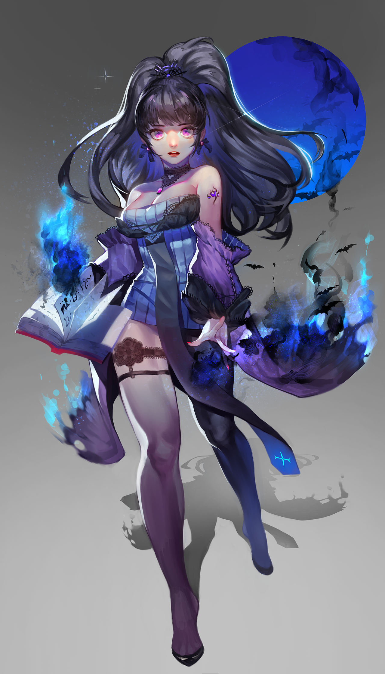 黑巫女（图ZODUyNjg5NTI=） - 游戏原画 - 站酷设计师Lemonsan原创素材 - 站酷ZCOOL