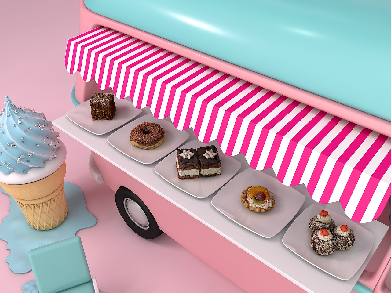 C4D-甜心派对（图ZMTU0NzE1NTg0） - 其他三维 - 站酷设计师猪木狼马疯原创素材 - 站酷ZCOOL