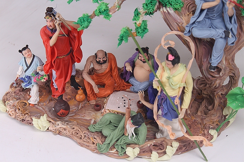 贺加贵面塑软陶八仙过海