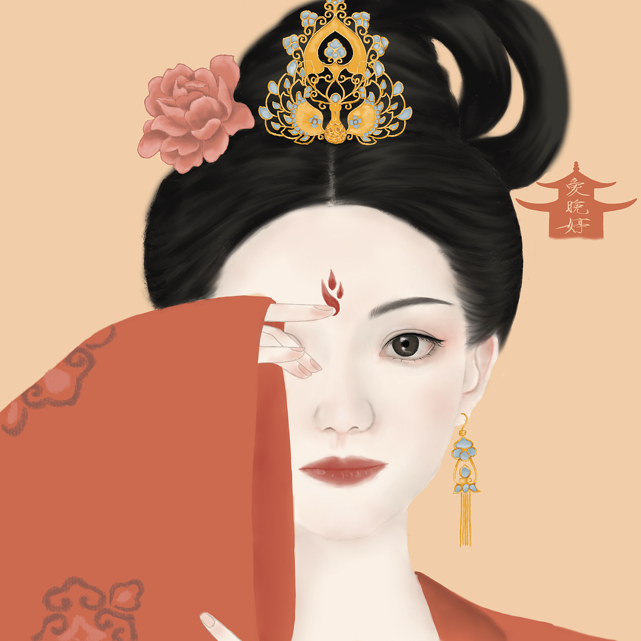 古风插画（图ZMjY4ODMwMjYw） - 艺术插画 - 站酷设计师插画爱晚婷原创素材 - 站酷ZCOOL
