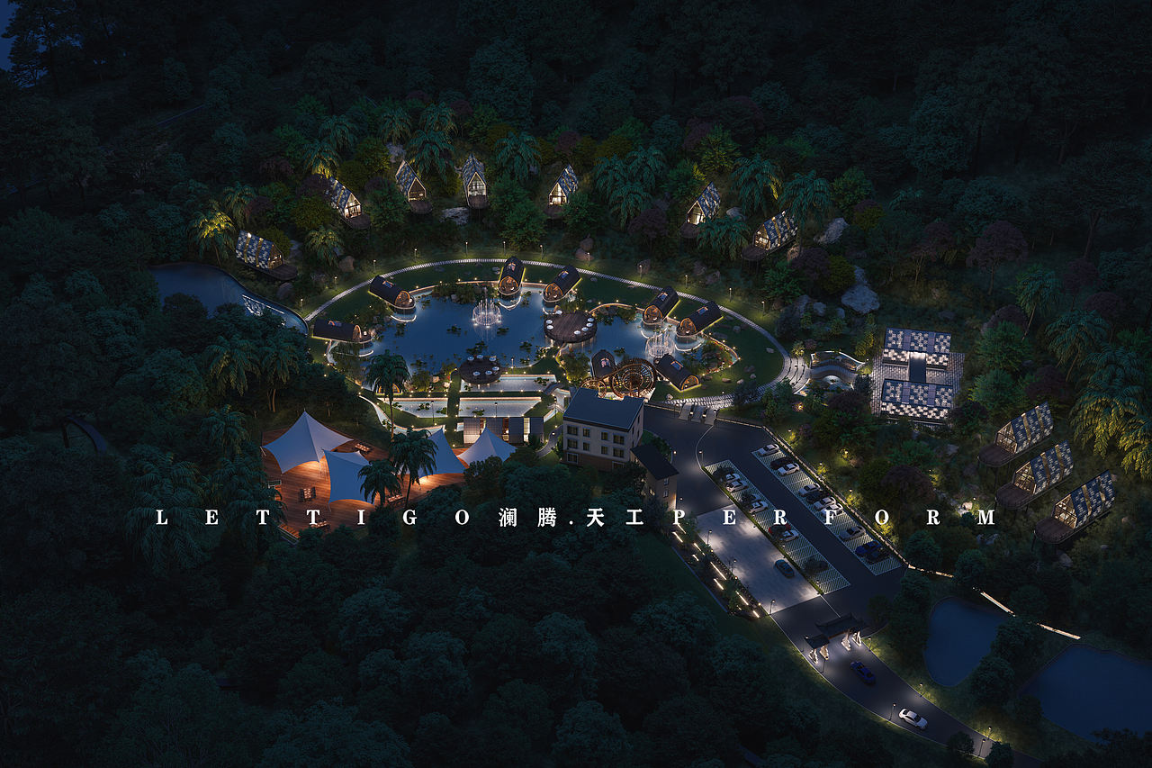新作|民宿鸟瞰|园林景观（图ZMjkzNzA1ODEy） - 建筑/空间 - 站酷设计师DesignerZtt186原创素材 - 站酷ZCOOL