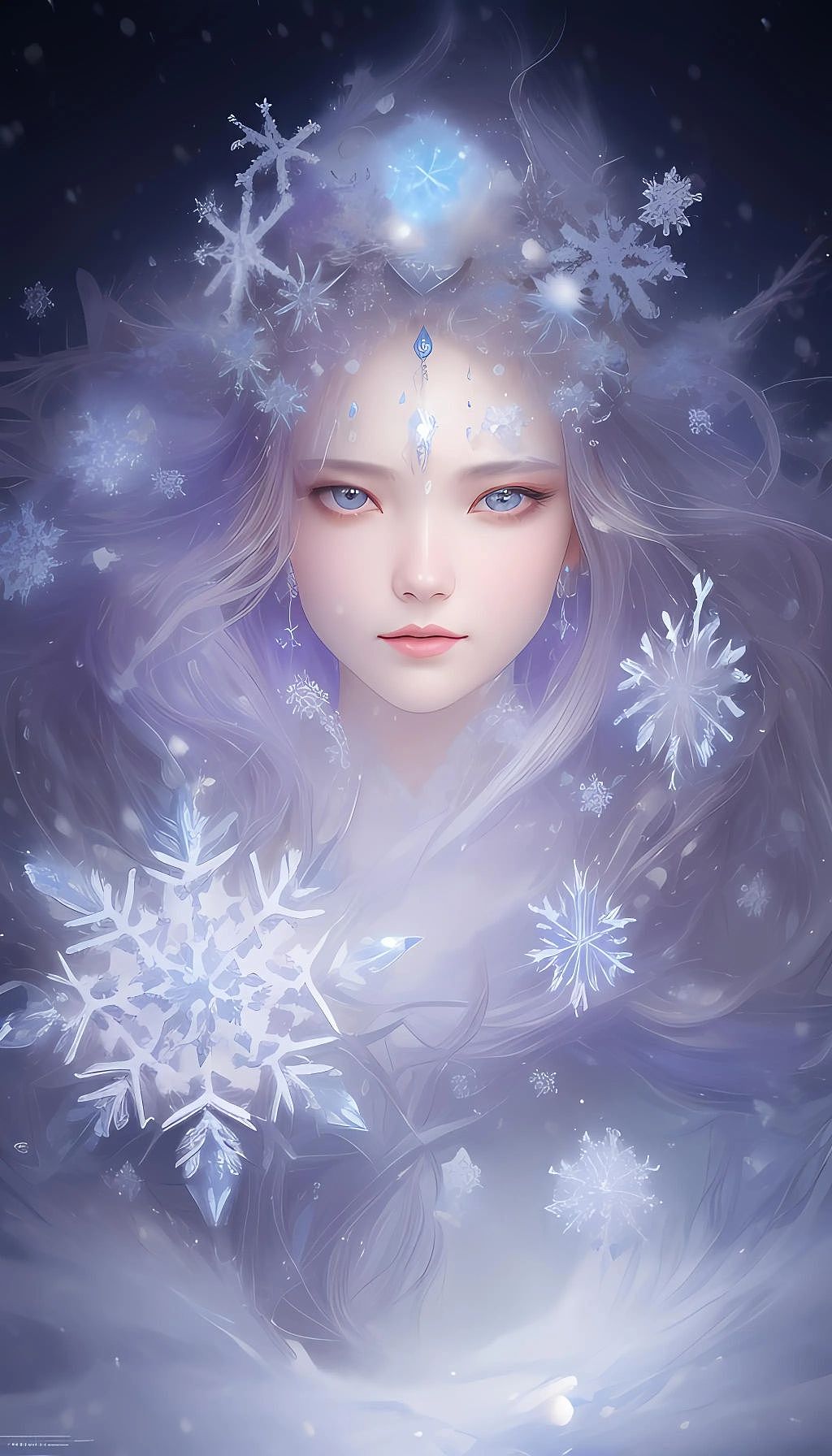 雪女系列——雪落人间,姿态万千。