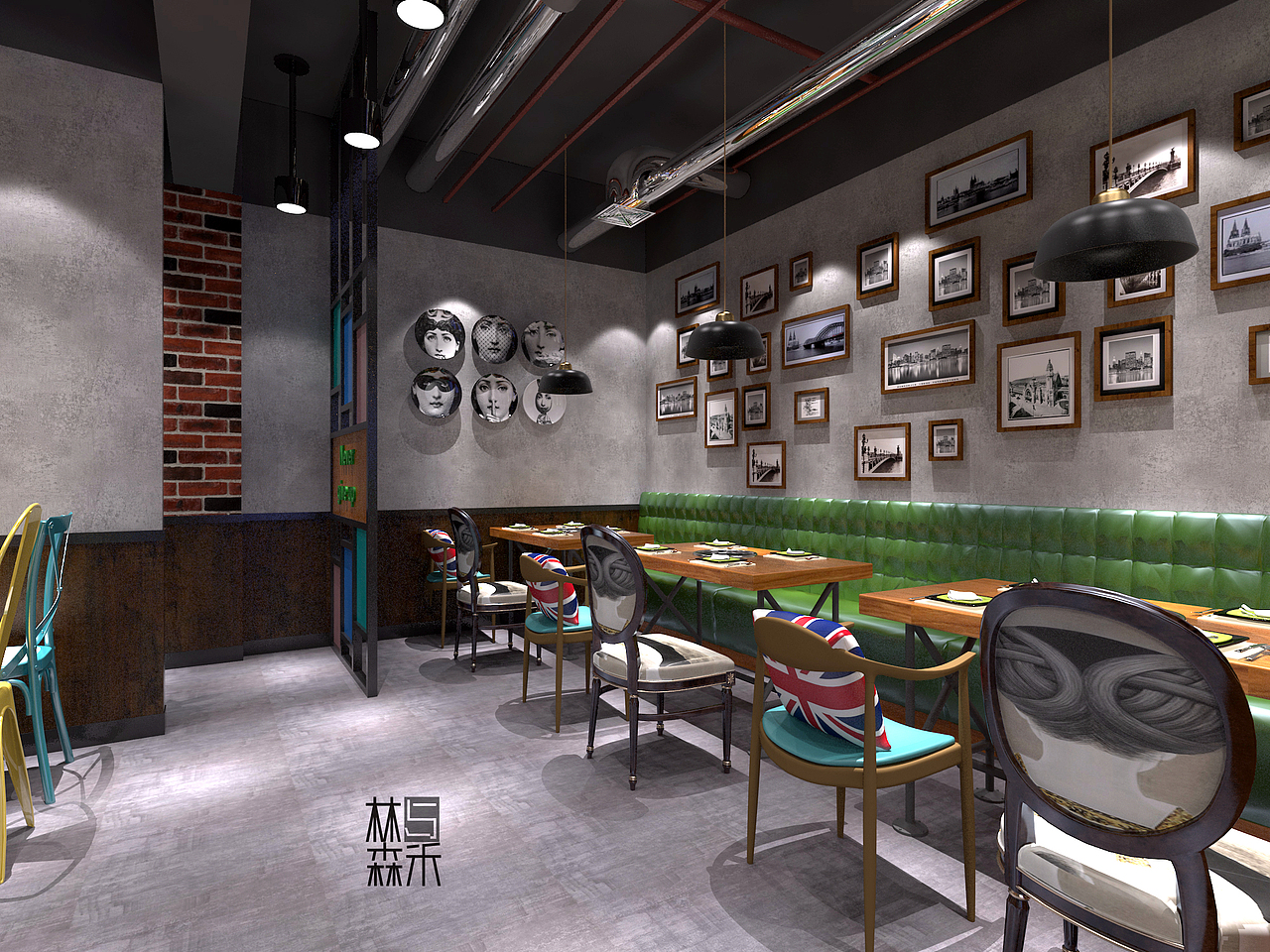 Allen家原创火锅（图ZMTM3MTA3MjY0） - 酒店餐饮设计 - 站酷设计师南阳林与森禾装饰原创素材 - 站酷ZCOOL