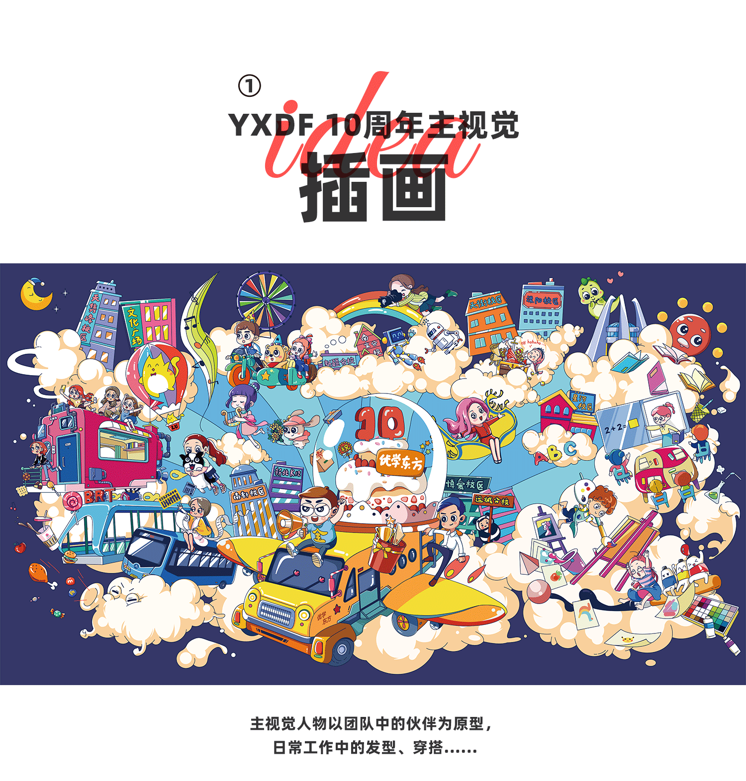 YXDF10周年庆活动主视觉插画&物料设计（图ZMjY5MzY3NjE2） - 品牌 - 站酷设计师MIJI米几原创素材 - 站酷ZCOOL