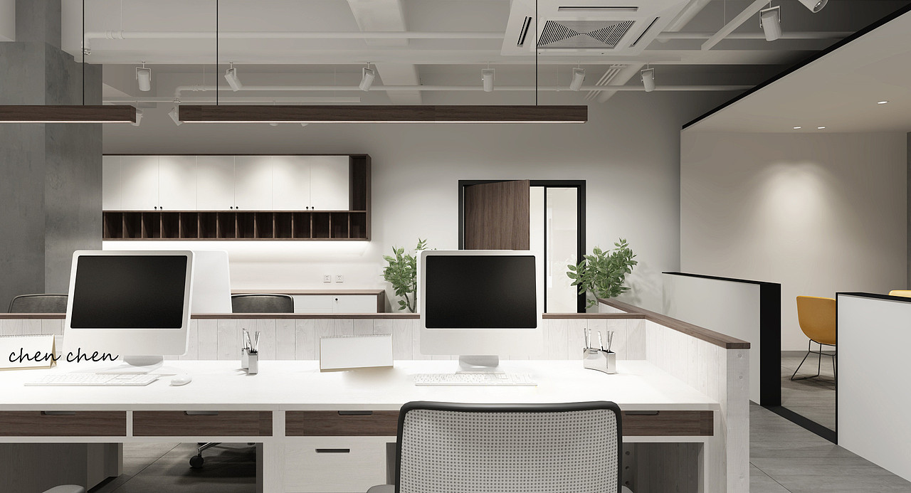 星夜设计//现代极简办公室