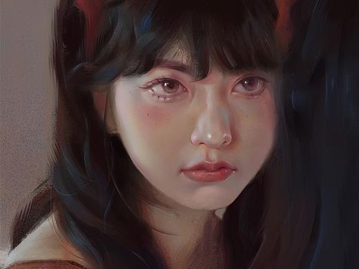 頭像練習(xí)（個人主頁-ZNTcyMzcxNDg=） - 藝術(shù)插畫 - 站酷設(shè)計師路小文原創(chuàng)素材 - 站酷ZCOOL