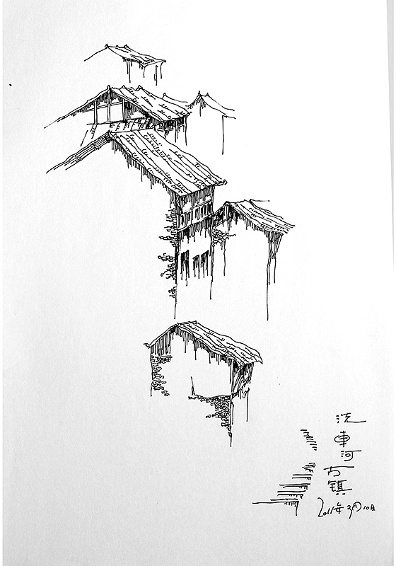 速写范例——乡村之旅