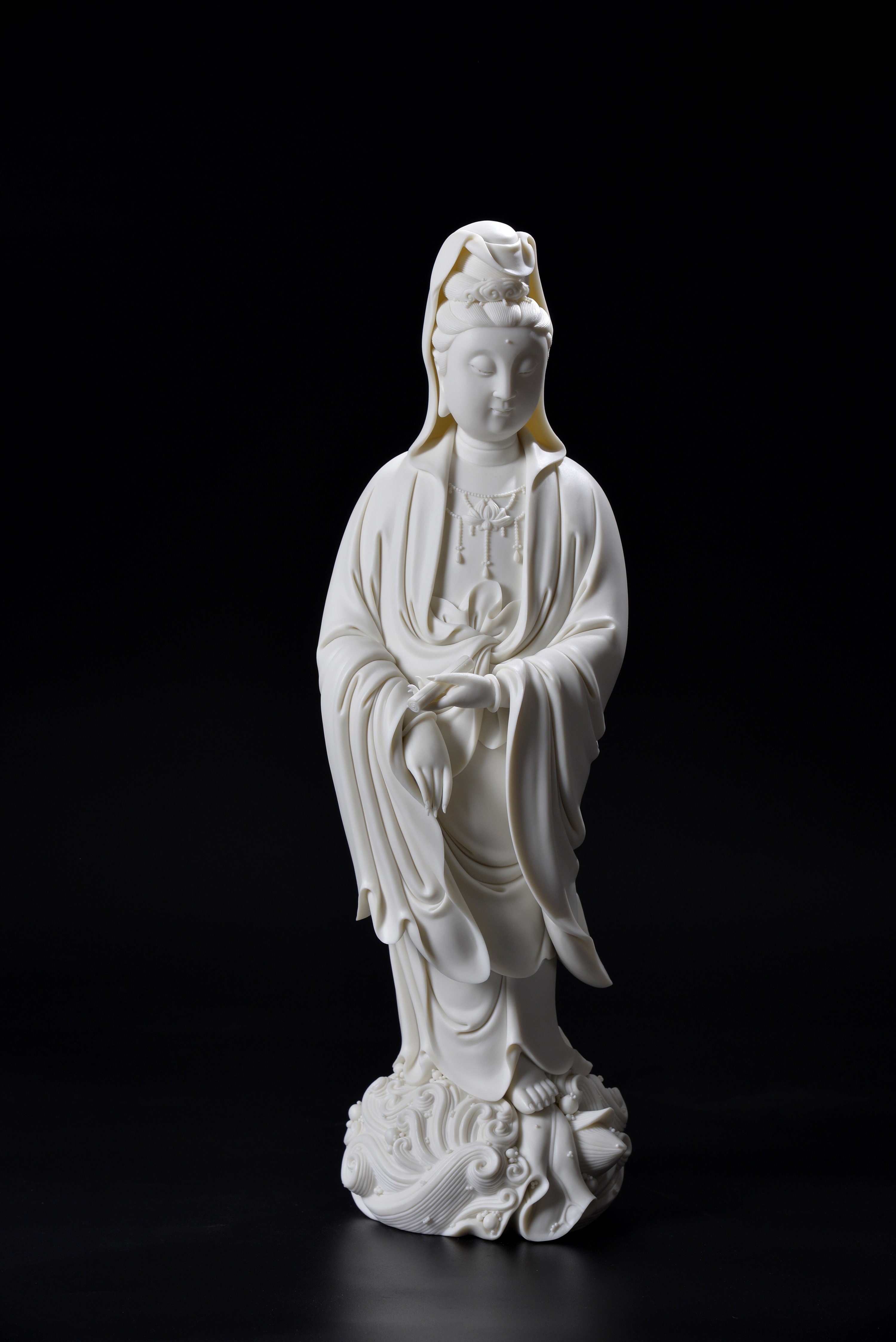 观音佛像|纯艺术|雕塑|指尖匠陶瓷研究所_原创作品-站酷zcool