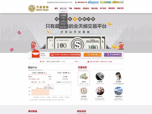 金融网页设计