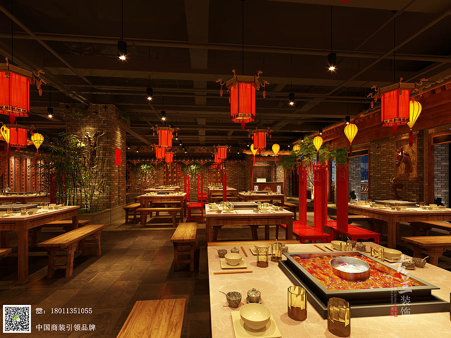 成都味道火锅店设计案例—【宽窄记忆火锅店】（图ZMTE2MzExMjIw） - 家装设计 - 站酷设计师成都火锅店设计i原创素材 - 站酷ZCOOL
