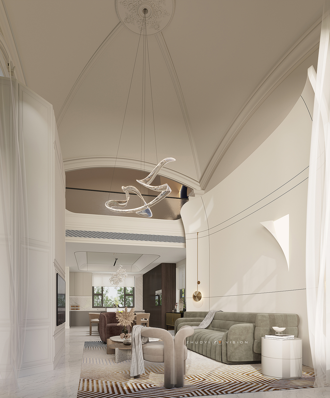 欧式诧寂混搭表现 cr6.0（图ZMjgwMTAyMzcy） - 家装设计 - 站酷设计师硺艺数字表现原创素材 - 站酷ZCOOL