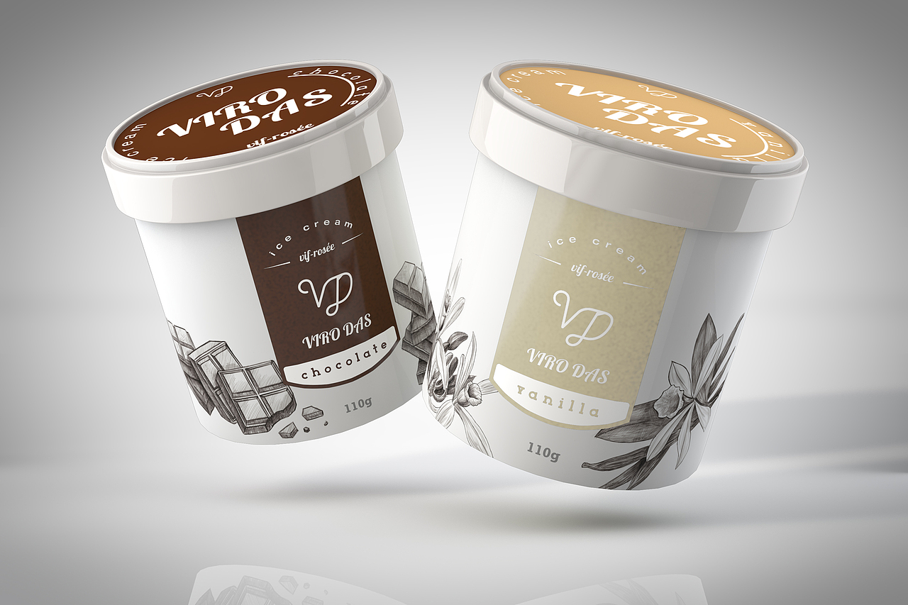 VIRO DAS 冰淇淋品牌设计（图ZMTI5Mjg1NTU2） - 品牌 - 站酷设计师YANG_qiu原创素材 - 站酷ZCOOL