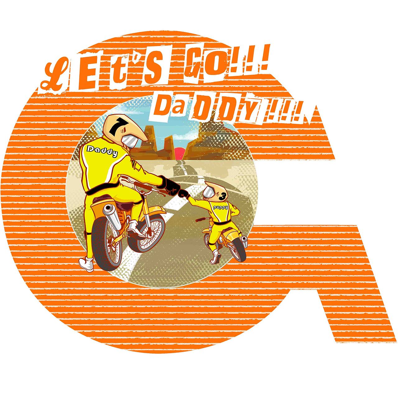 摩旅父子（图ZMjI2MzgwOTI4） - 商业插画 - 站酷设计师白马在涅原创素材 - 站酷ZCOOL