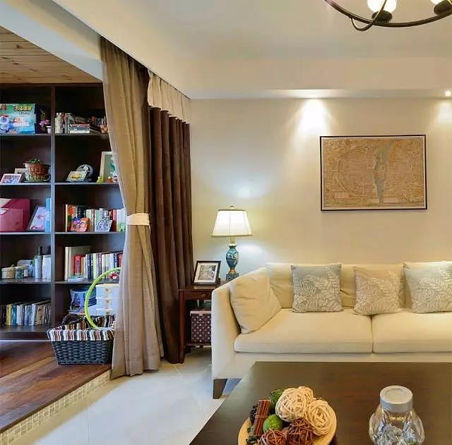 80㎡美式风格装修设计,原来卫生间收纳可以做那么好