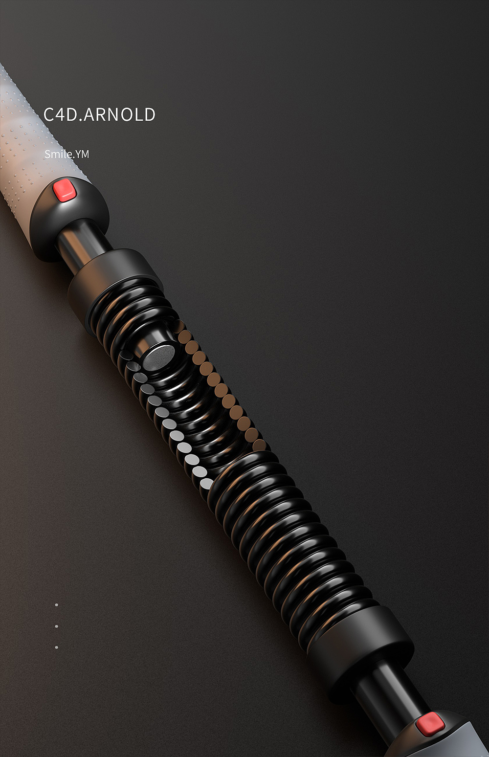 健身器材│李宁臂力器│C4D产品建模渲染