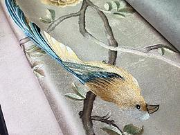 滿版豪華高端刺繡 無縫墻布