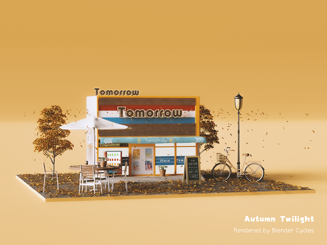 Blender / C4D 场景小练习