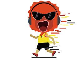 搖滾馬拉松中國區(qū)賽事卡通形象