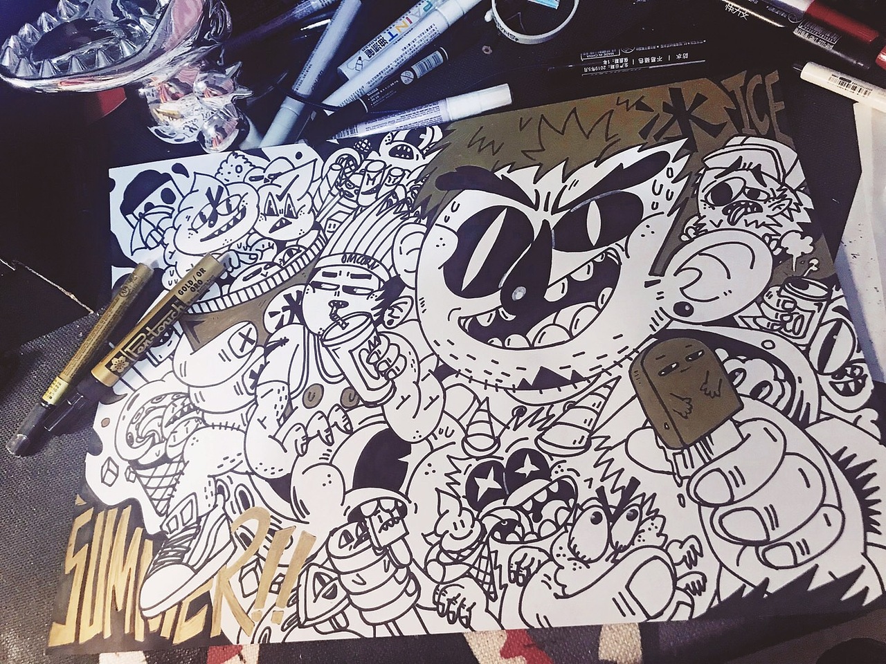 抓住夏天的尾巴燥起来！（图ZMTcxMzk5MTgw） - 商业插画 - 站酷设计师披萨边儿原创素材 - 站酷ZCOOL