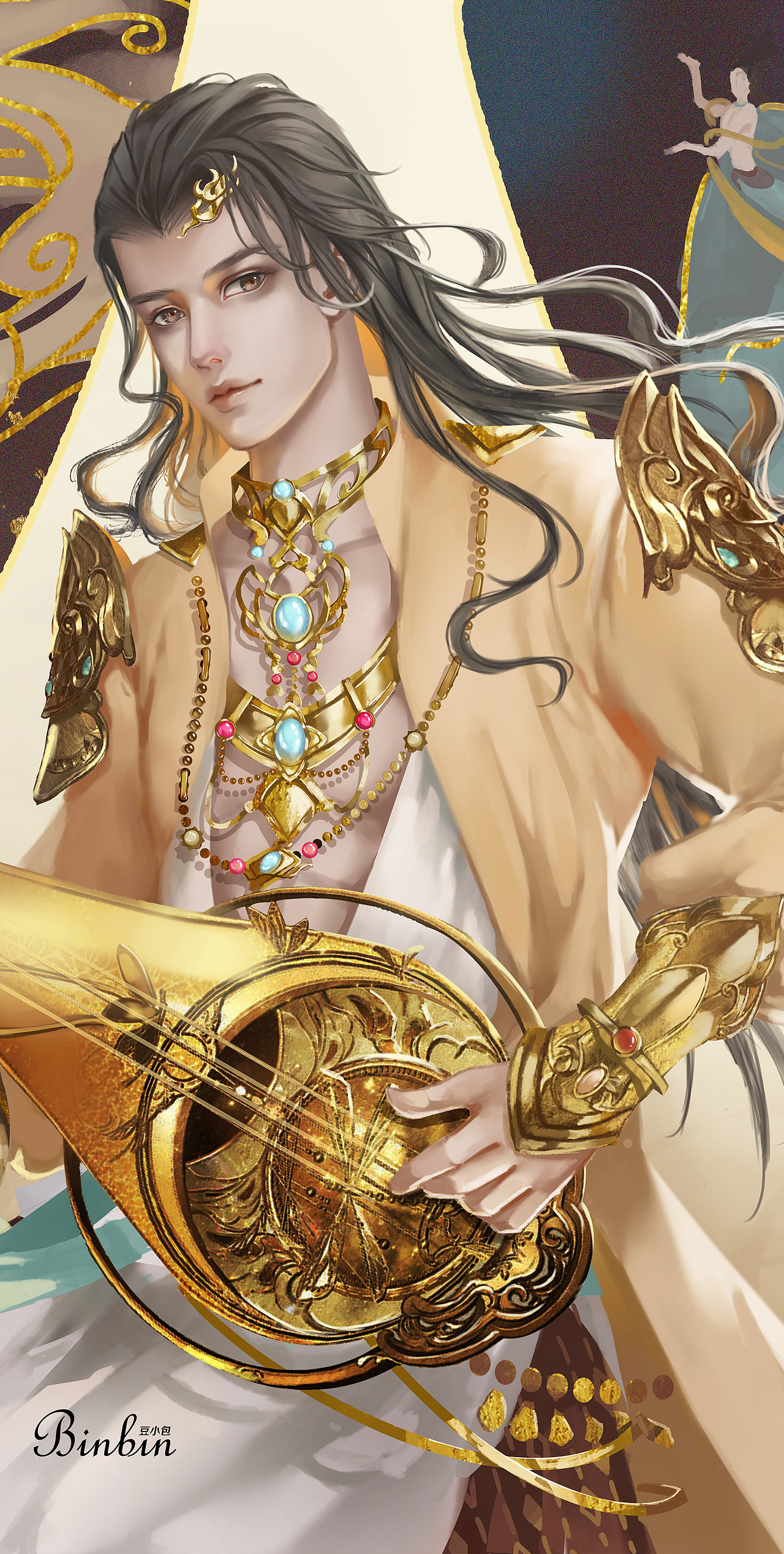 逆水寒OL同人图--鸿音（图ZMjU5ODg1MTc2） - 商业插画 - 站酷设计师JLAN峻澜原创素材 - 站酷ZCOOL